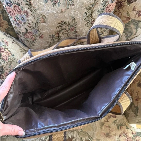 Vintage Eddie Bauer Tan and Brown insulated bag - Picture 6 of 7